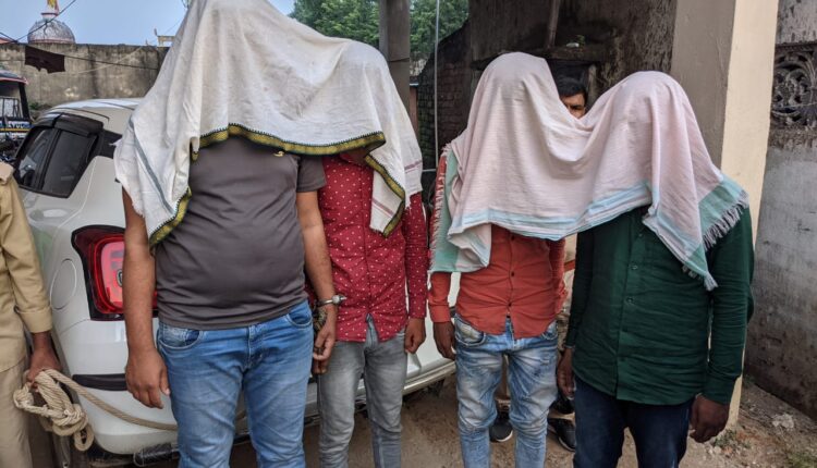 एआरएन गैस एजेंसी कैश लूटकांड में पकड़े गए कुख्यात अपराधी।